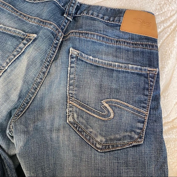 Men’s Silver “Zac” Blue Straight Jeans Size- W28 L34 - Picture 7 of 12